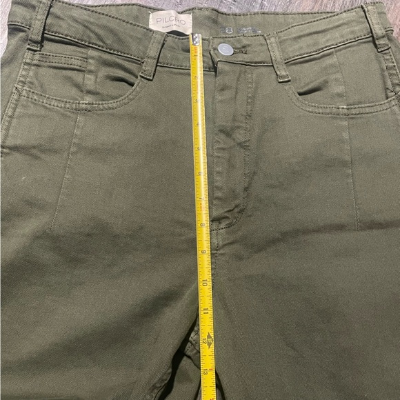 Pilcro Women’s 28 Barrel Pants Olive The Kenna Mid Rise Heritage Wide Leg Green - Picture 6 of 10